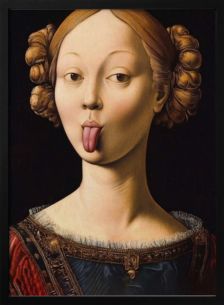 Wall Art Insolent Lady By Dikhotomy-Canvas Print-DECOROLALA