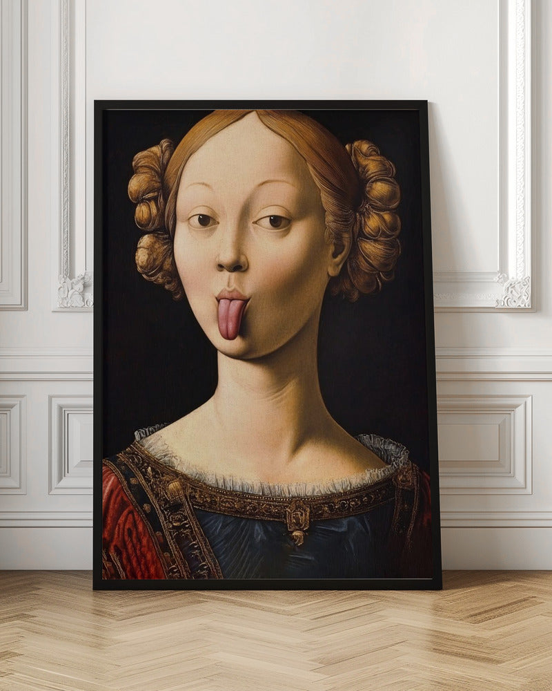 Wall Art Insolent Lady By Dikhotomy-Canvas Print-DECOROLALA