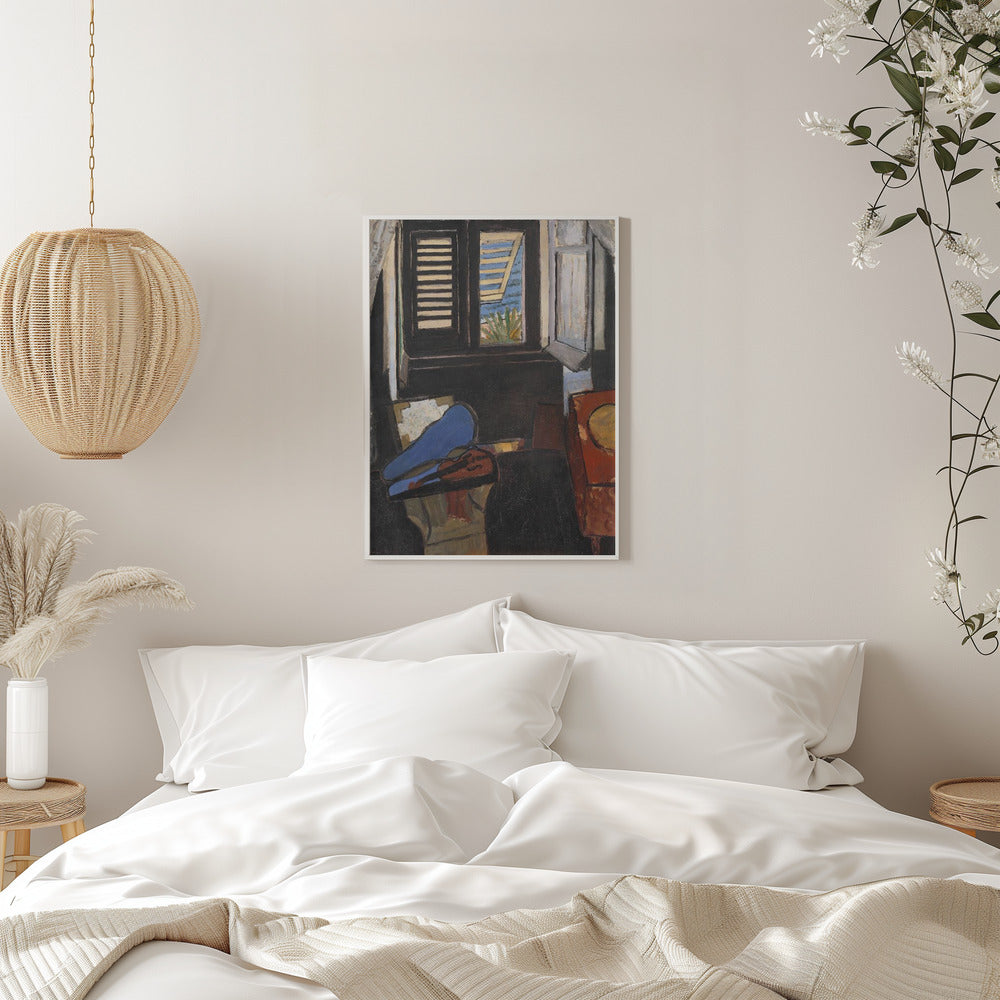 Wall Art Intrieur Au Violon by Henri Matisse-canvas prints-DECOROLALA