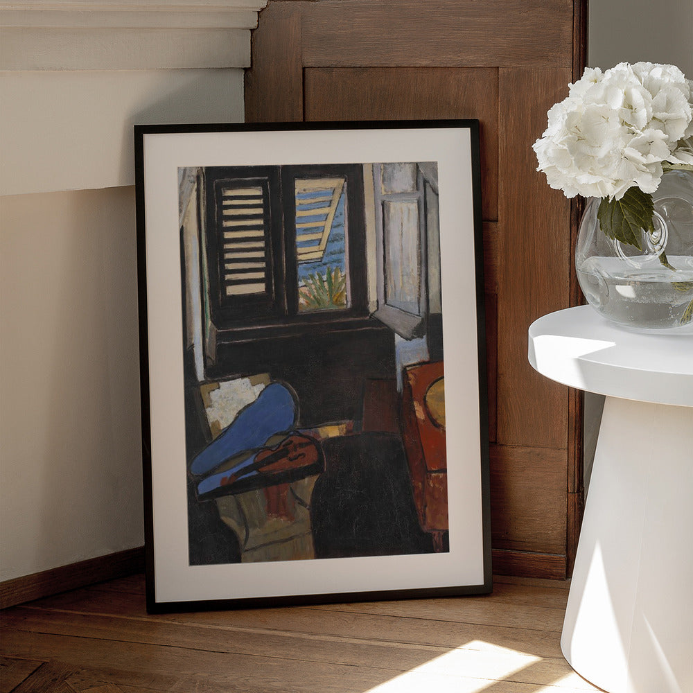 Wall Art Intrieur Au Violon by Henri Matisse-canvas prints-DECOROLALA