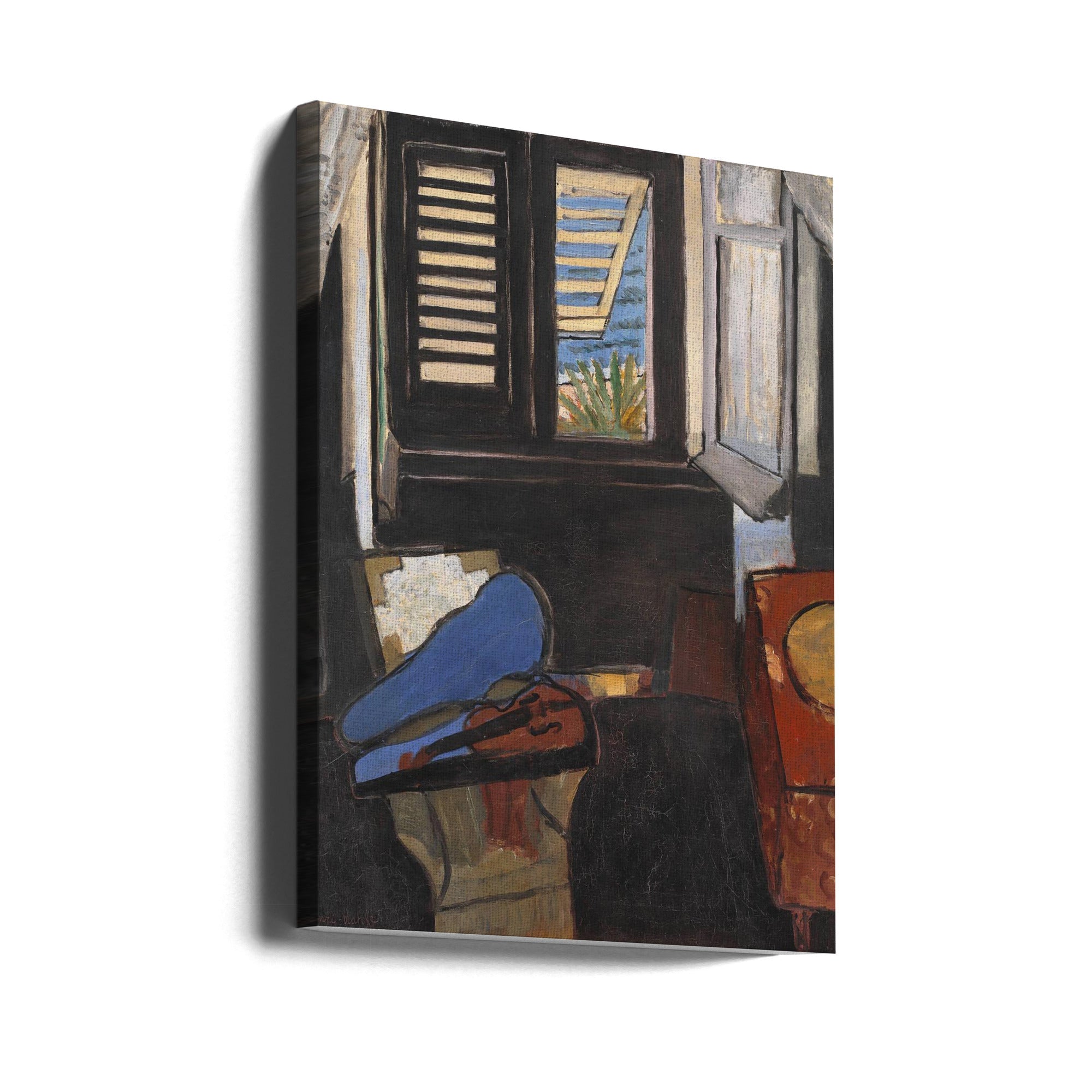 Wall Art Intrieur Au Violon by Henri Matisse-canvas prints-DECOROLALA