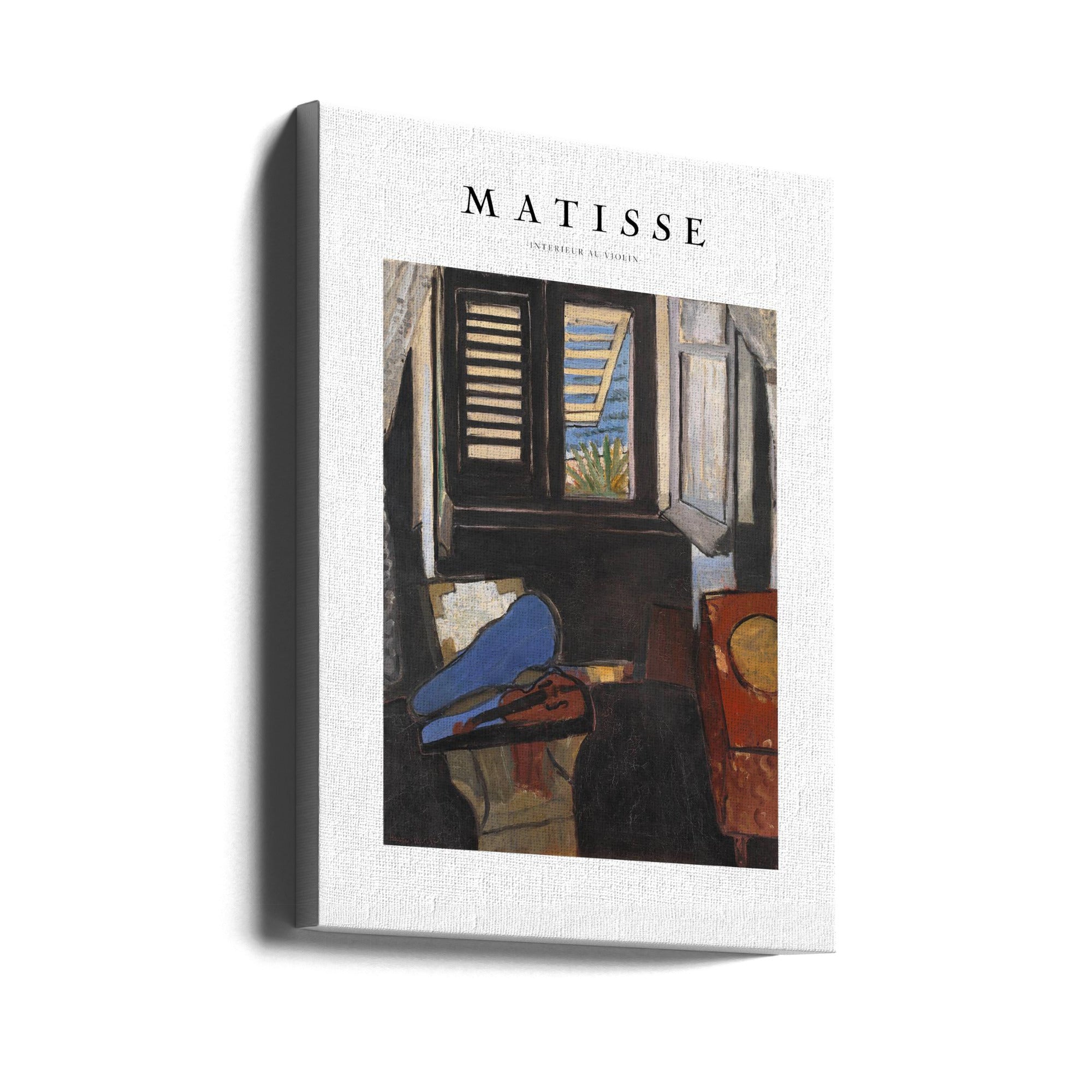 Wall Art Intrieur Au Violon by Matisse-canvas prints-DECOROLALA