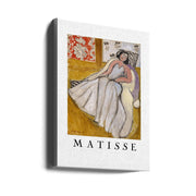Wall Art Jeune Femme Ë La Pelisse Blanche by Matisse-canvas prints-DECOROLALA