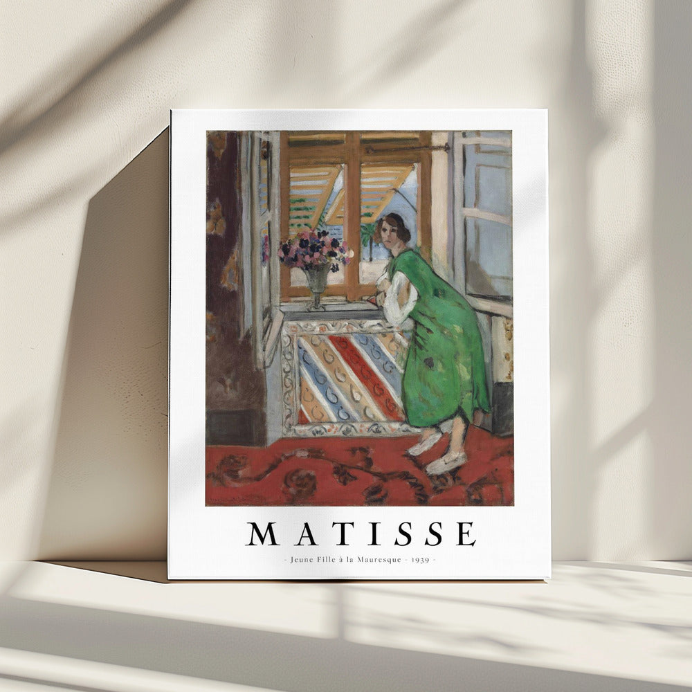 Wall Art Jeune Fille a La Mauresque 1939 Matisse-canvas prints-DECOROLALA