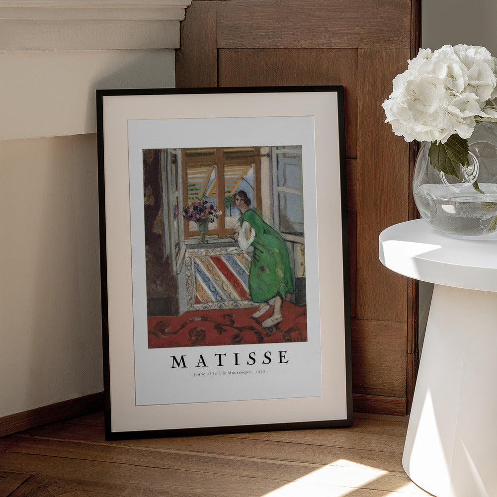 Wall Art Jeune Fille a La Mauresque 1939 Matisse-canvas prints-DECOROLALA