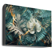 Wall Art Jungle Leaves Illustration Canvas Print 22-Canvas Print-DECOROLALA
