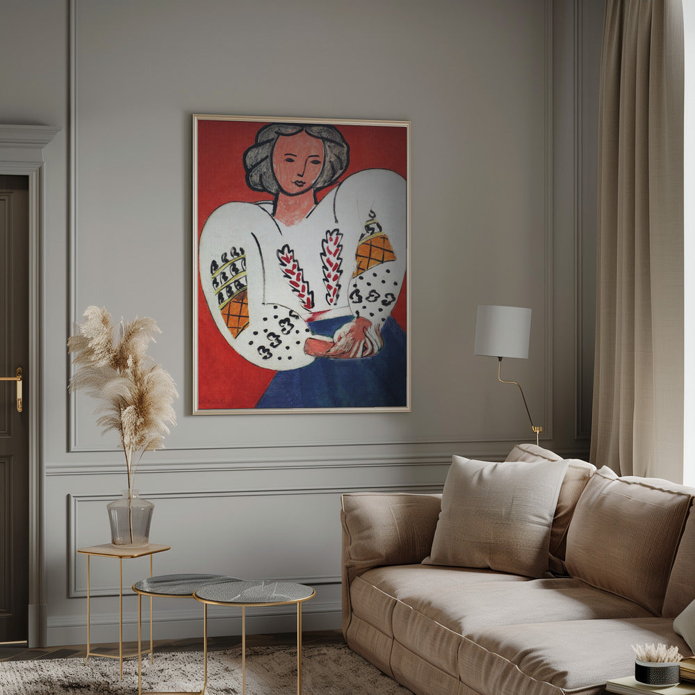 Wall Art La Camicetta Romena 1940 by Matisse-canvas prints-DECOROLALA