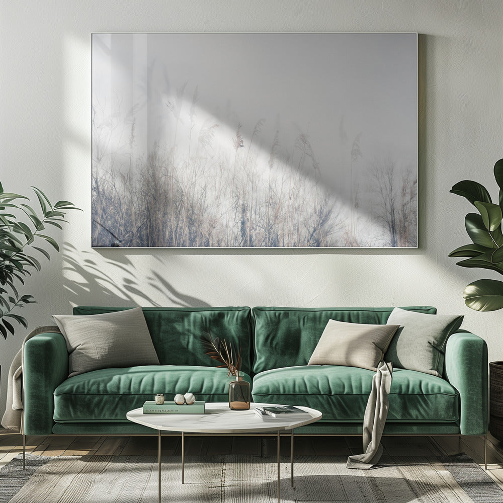 Wall Art Landscape Canvas Print - Reeds and Grass-Canvas Print-DECOROLALA