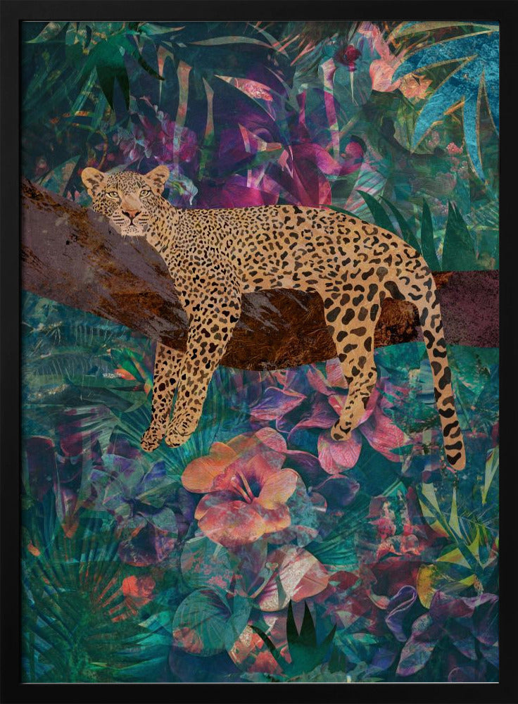 Wall Art Leopard Jungle2 01 by Sarah Manovski-Canvas Print-DECOROLALA