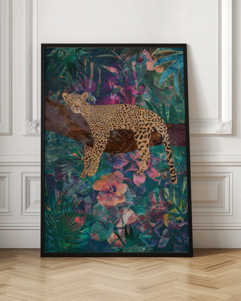 Wall Art Leopard Jungle2 01 by Sarah Manovski-Canvas Print-DECOROLALA
