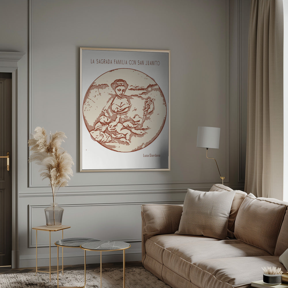 Wall Art Line Art Minimalist Ð La Sagrada Familia-Canvas Print-DECOROLALA