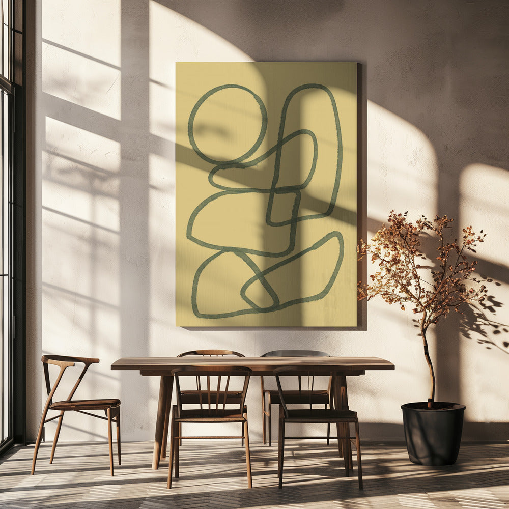 Wall Art Line Drawing Abstract by Sharyn Bursic-canvas-DECOROLALA