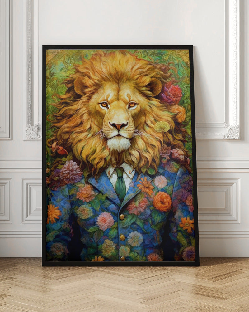 Wall Art Lion Animal Art by Justyna Jaszke-canvas-DECOROLALA