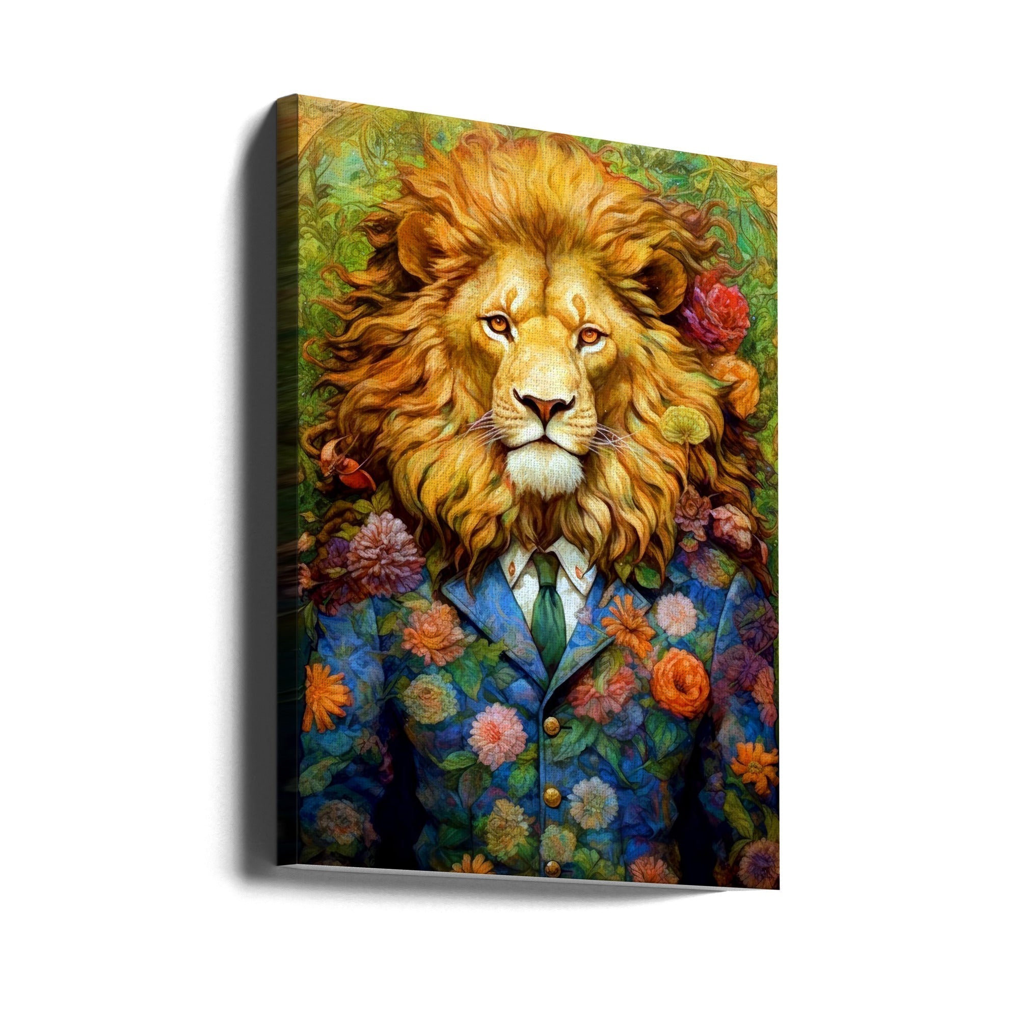 Wall Art Lion Animal Art by Justyna Jaszke-canvas-DECOROLALA