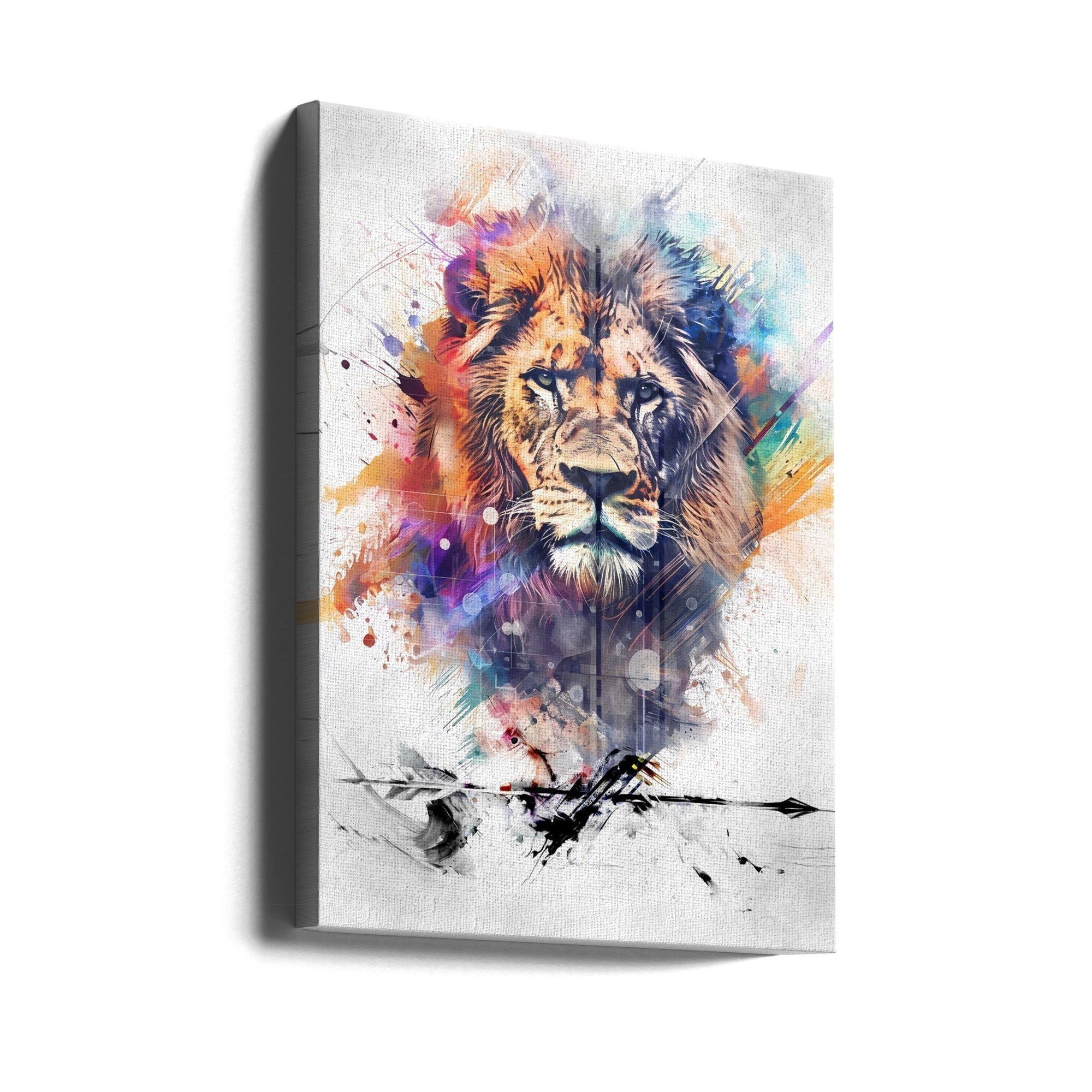 Wall Art Lion Poster Art 04 by Rafal Kulik-canvas-DECOROLALA