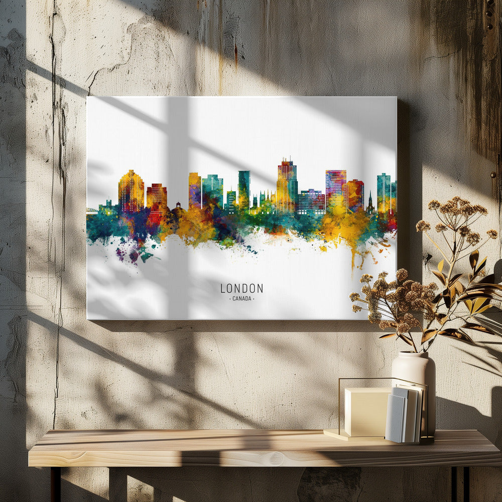 Wall Art London Canada Skyline Michael Tompsett-Canvas Print-DECOROLALA