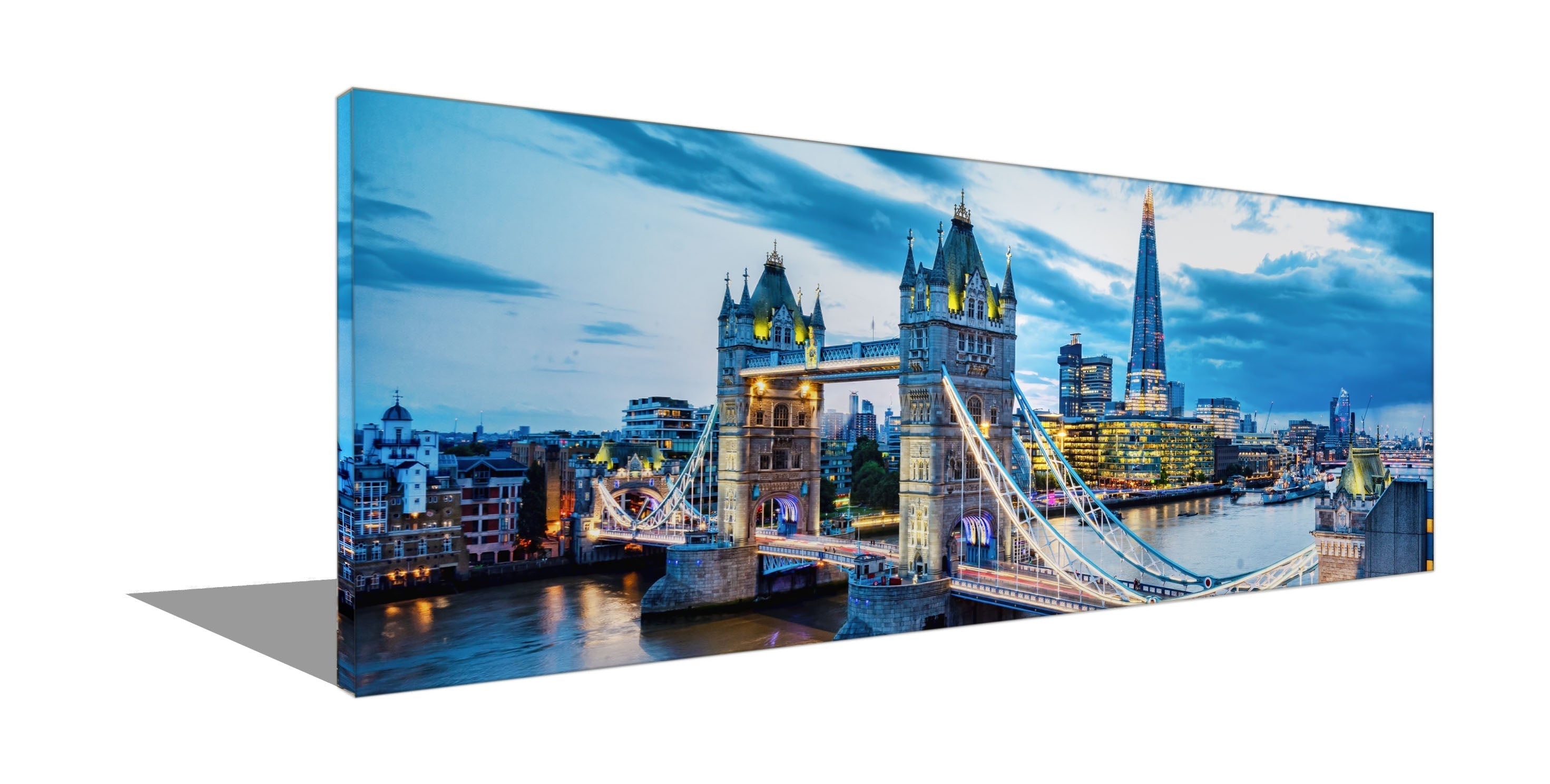 Wall Art London Skyline Canvas 72" x 24"-Wall Art-DECOROLALA