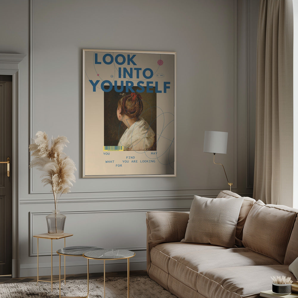 Wall Art Look Into Yourself by The Art Concept-Canvas Print-DECOROLALA