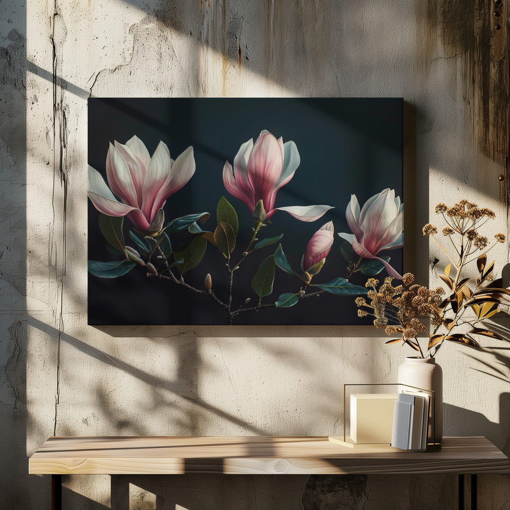 Wall Art Lovely Magnolias 25 by Bilge Paksoylu-canvas-DECOROLALA
