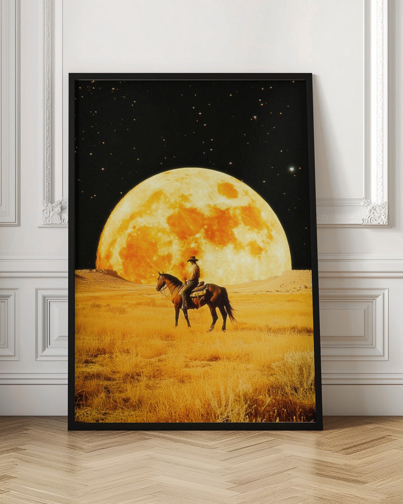 Wall Art Lunar Cowboy by Taudalpoi-Canvas Print-DECOROLALA