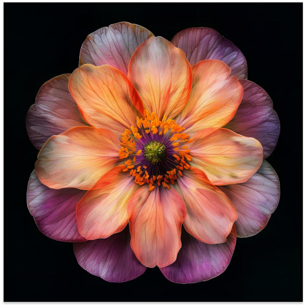 Wall Art Macro Fl On Blk 20 by Bilge Paksoylu-canvas-DECOROLALA