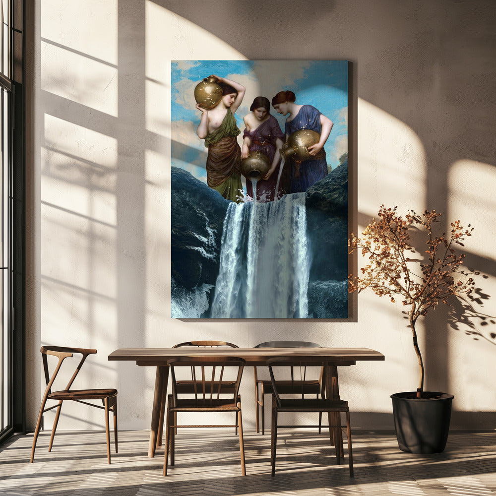 Wall Art Magic Waterfall by Dikhotomy-Canvas Print-DECOROLALA