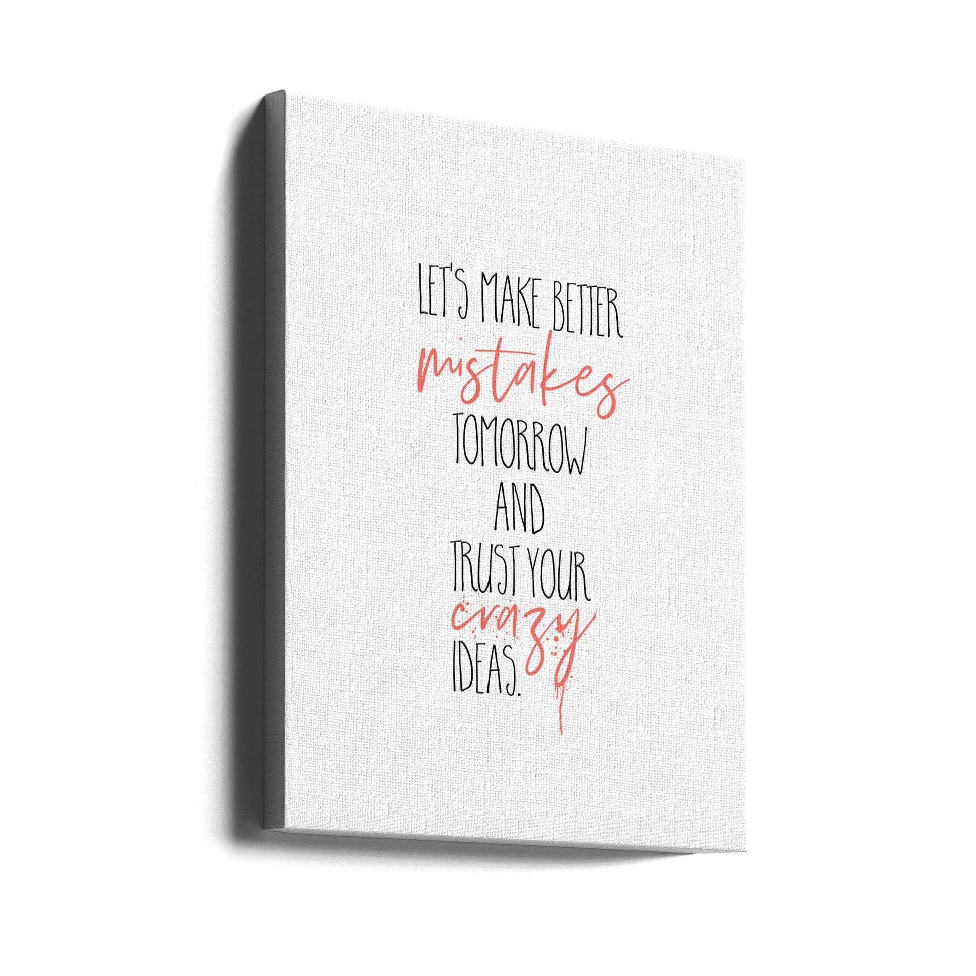 Wall Art "Make Better Mistakes" by Melanie Viola-Canvas Print-DECOROLALA