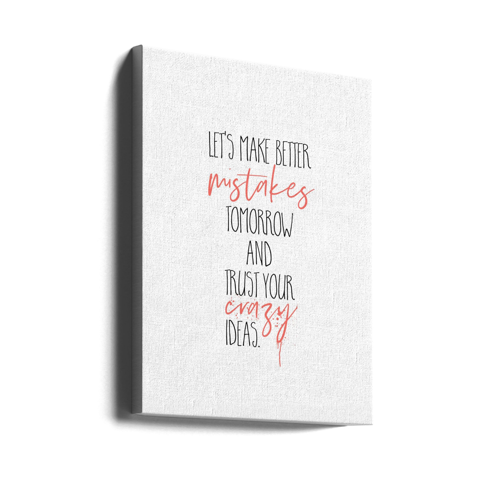 Wall Art "Make Better Mistakes" by Melanie Viola-Canvas Print-DECOROLALA