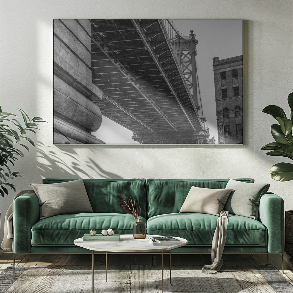 Wall Art Manhattan Bridge Brooklyn New York Canvas-Canvas Print-DECOROLALA