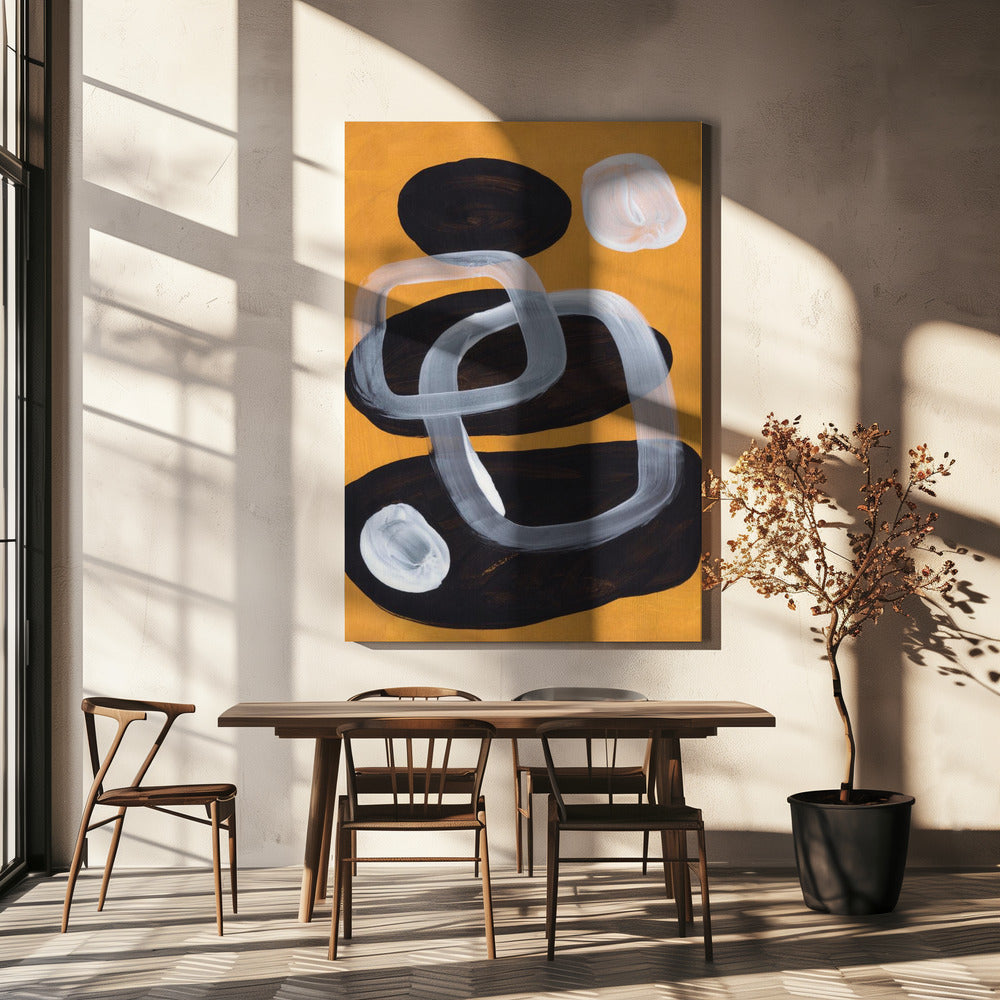 Wall Art Midcentury Mustard by Ejaaz Haniff-canvas-DECOROLALA