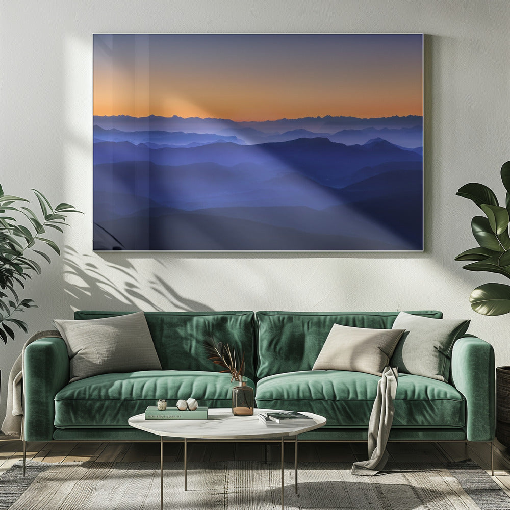Wall Art Misty Mountains by David Bouscarle-Canvas Print-DECOROLALA