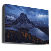 Wall Art Mt Assiniboine Snow Storm by Michael Zheng-Canvas Print-DECOROLALA