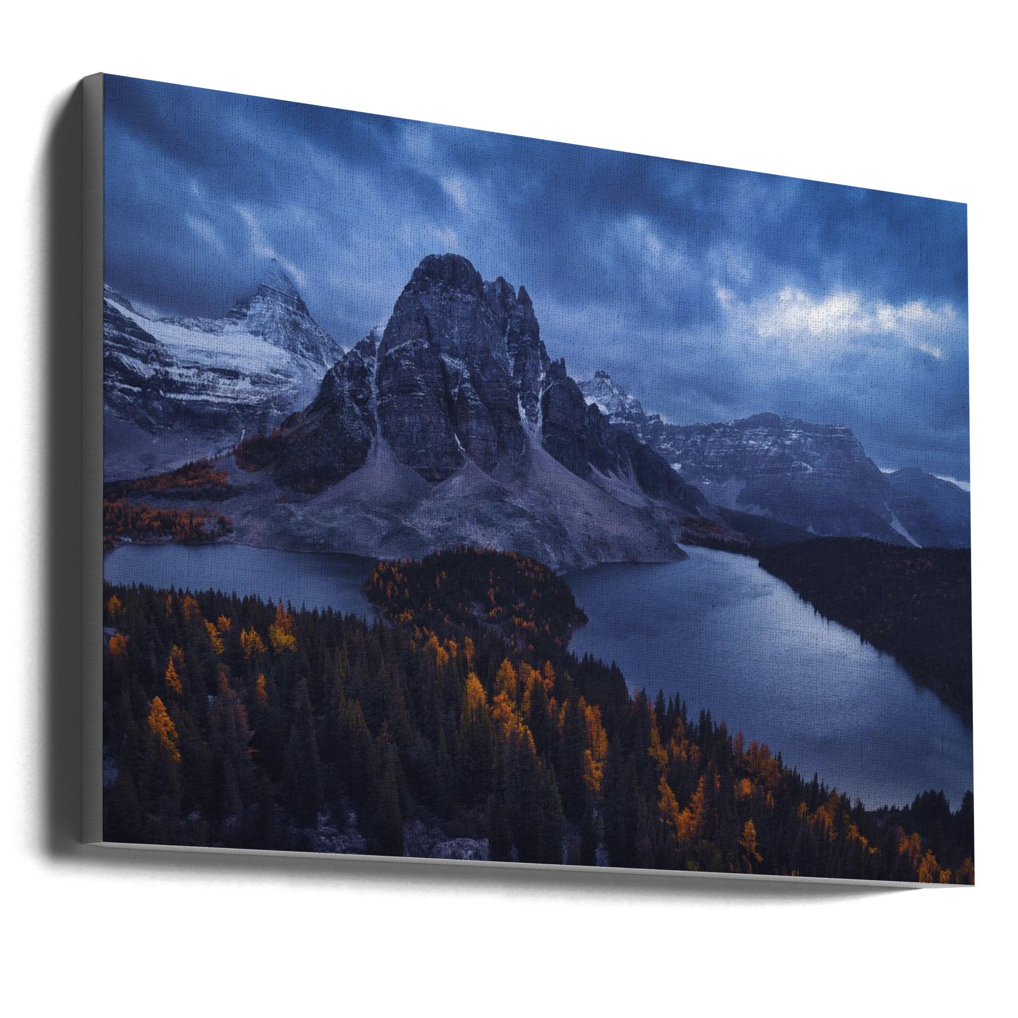 Wall Art Mt Assiniboine Snow Storm by Michael Zheng-Canvas Print-DECOROLALA