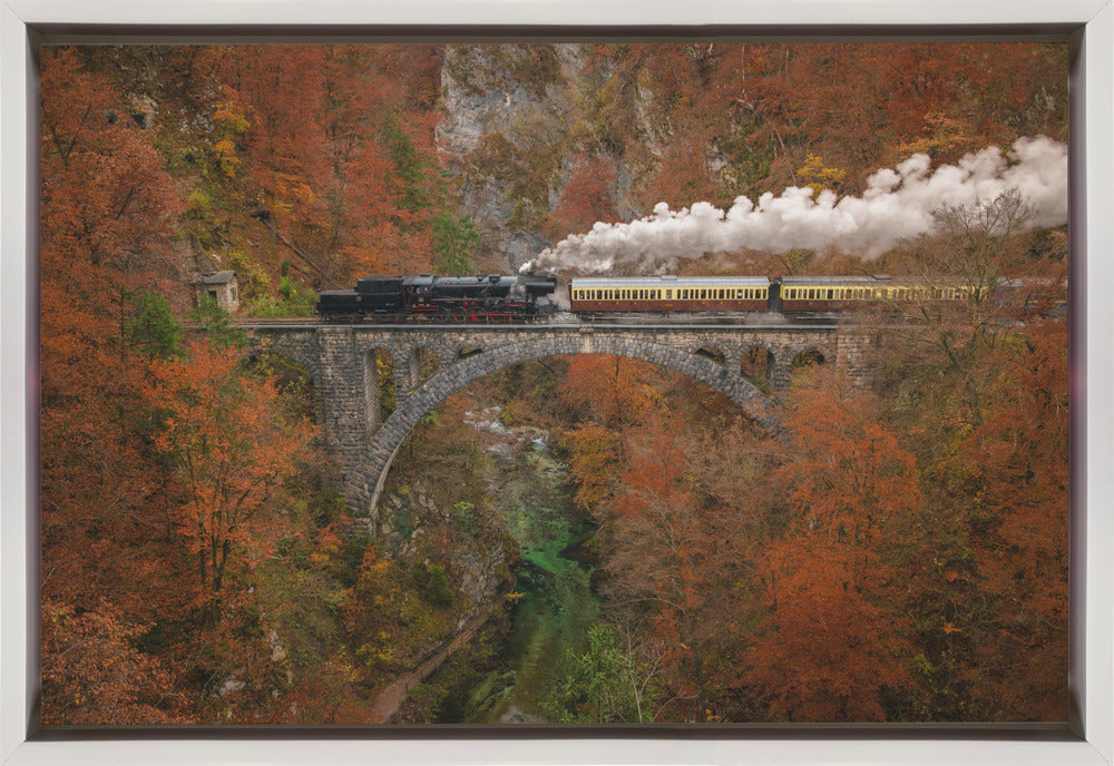 Wall Art Museum Train by Ales Krivec-Canvas Print-DECOROLALA