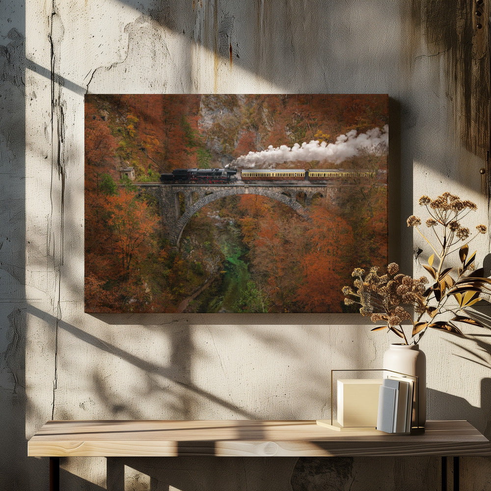 Wall Art Museum Train by Ales Krivec-Canvas Print-DECOROLALA