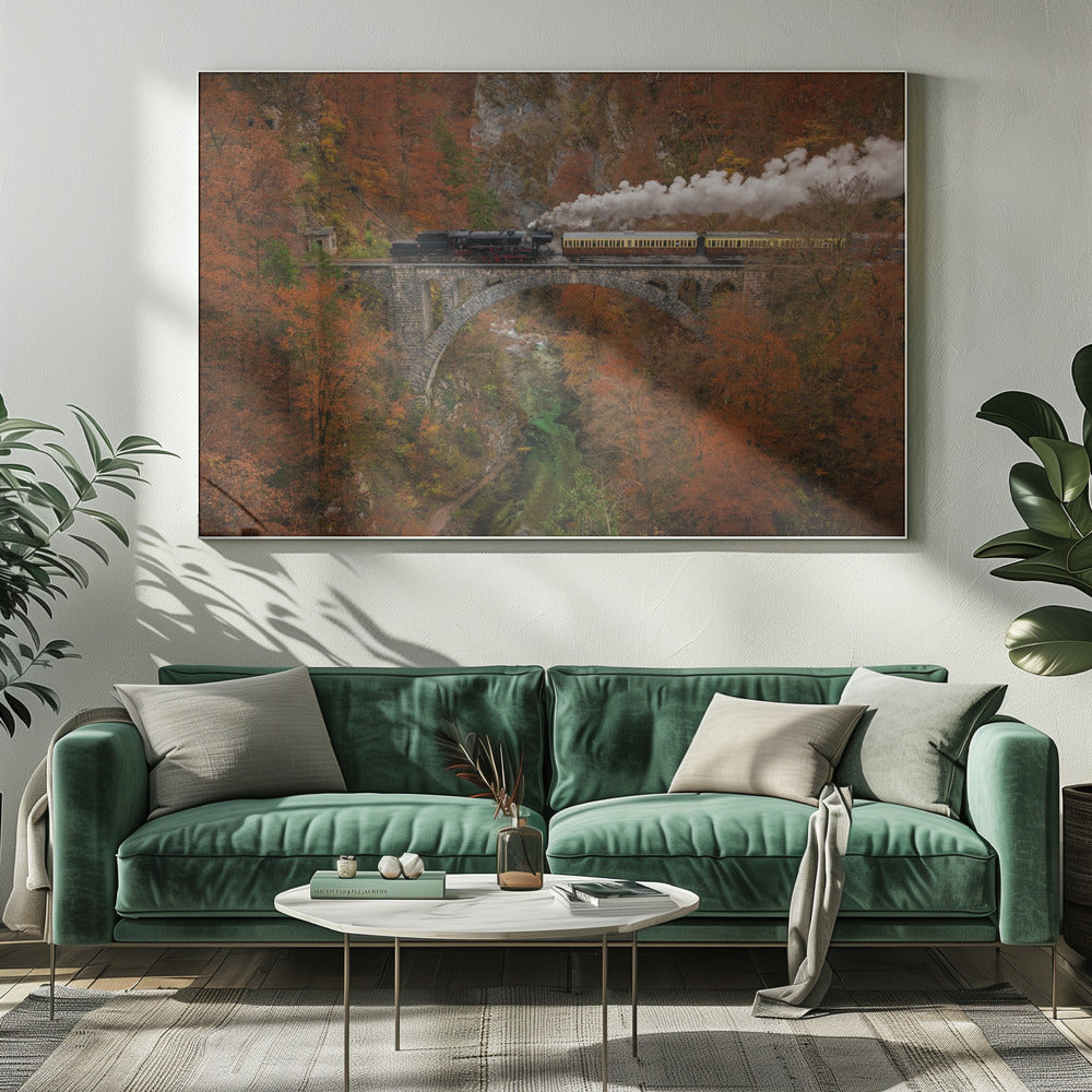 Wall Art Museum Train by Ales Krivec-Canvas Print-DECOROLALA