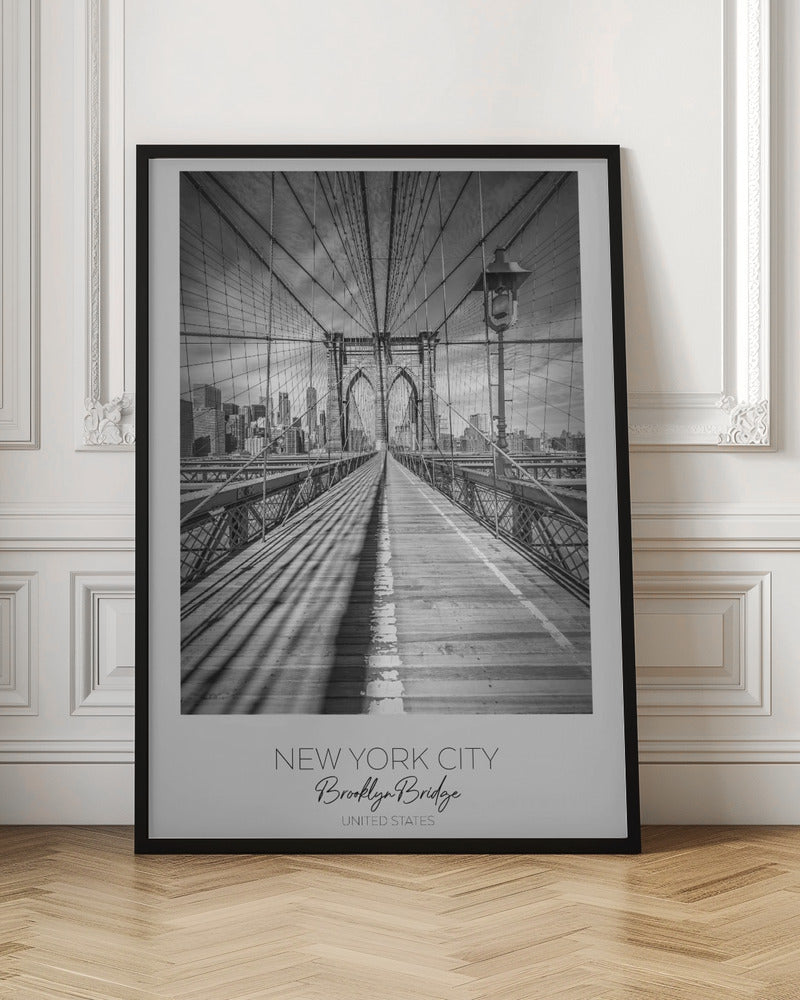 Wall Art NEW YORK CITY Brooklyn Bridge-canvas-DECOROLALA