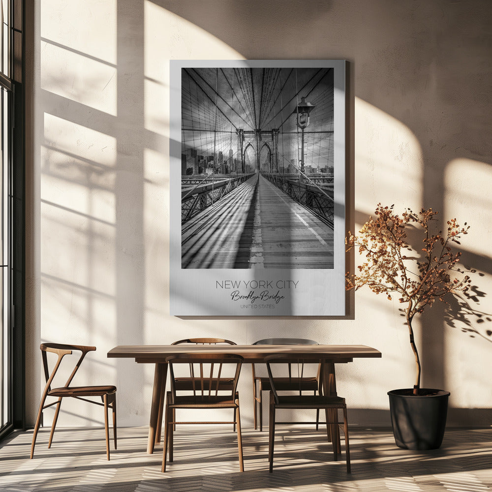 Wall Art NEW YORK CITY Brooklyn Bridge-canvas-DECOROLALA