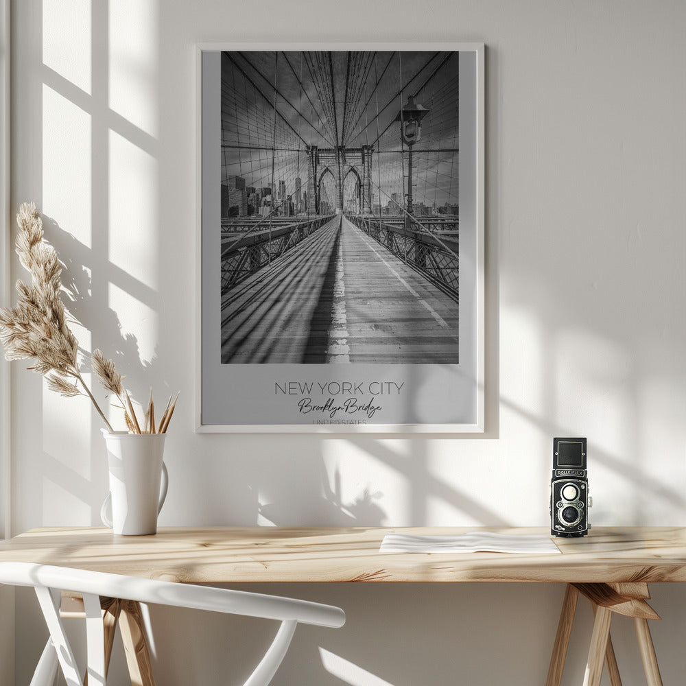 Wall Art NEW YORK CITY Brooklyn Bridge-canvas-DECOROLALA