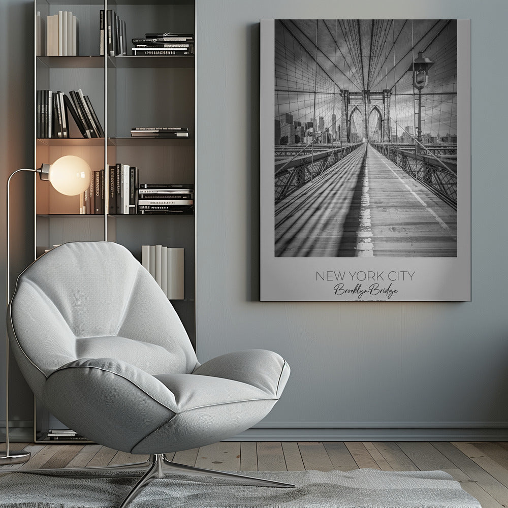 Wall Art NEW YORK CITY Brooklyn Bridge-canvas-DECOROLALA