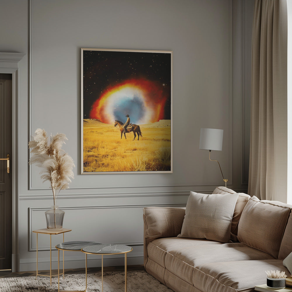 Wall Art Nebula Cowboy by Taudalpoi-Canvas Print-DECOROLALA