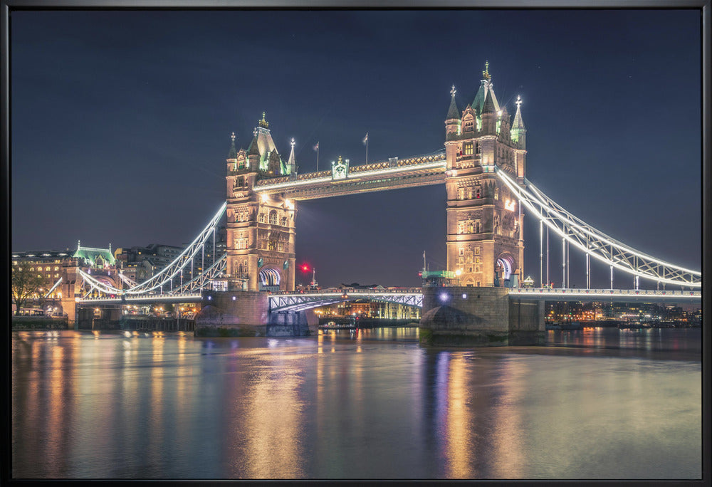 Wall Art Night at The Tower Bridge-canvas-DECOROLALA
