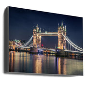 Wall Art Night at The Tower Bridge-canvas-DECOROLALA