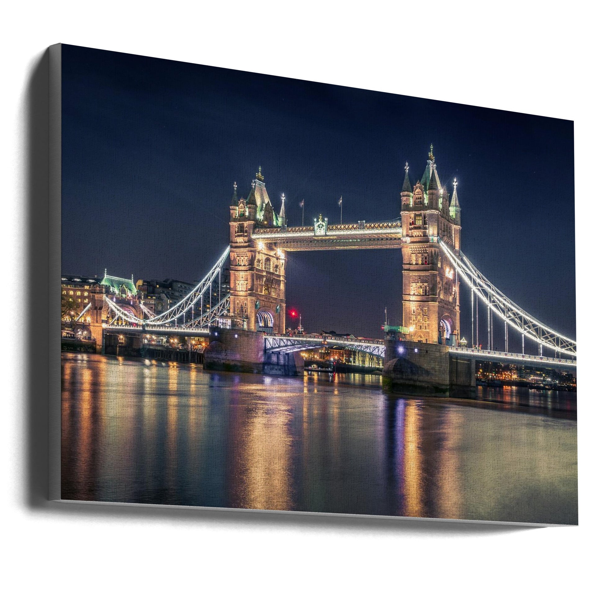 Wall Art Night at The Tower Bridge-canvas-DECOROLALA