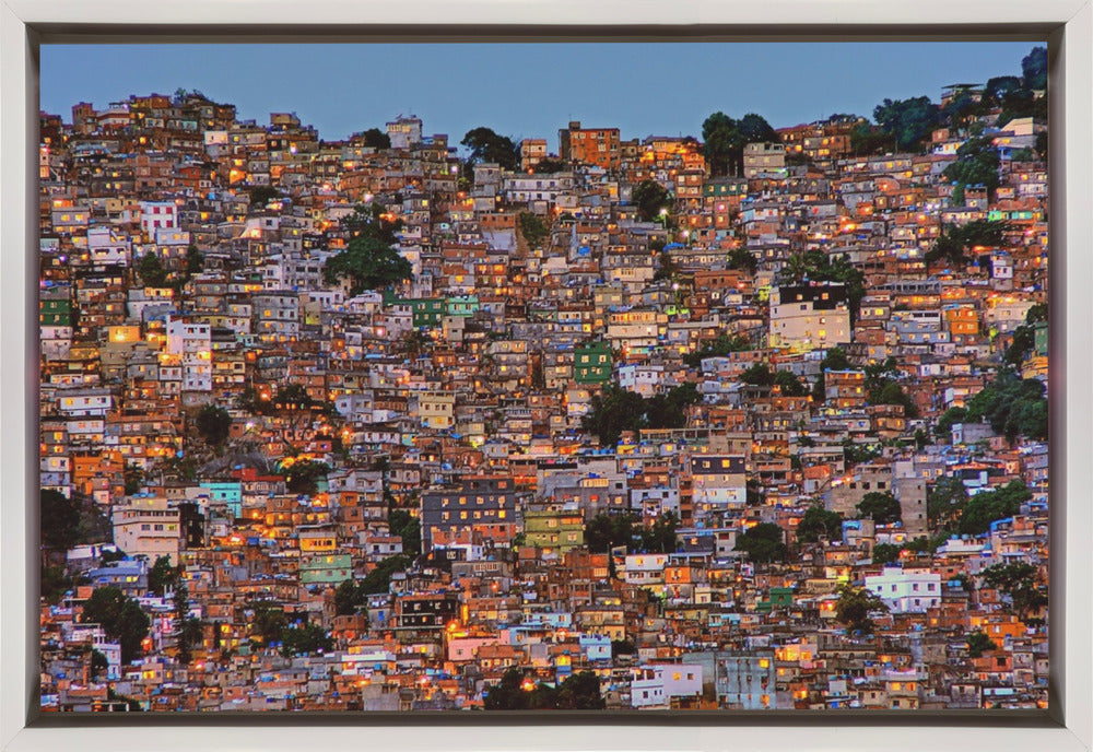 Wall Art Nightfall in the Favela da Rocinha-canvas-DECOROLALA