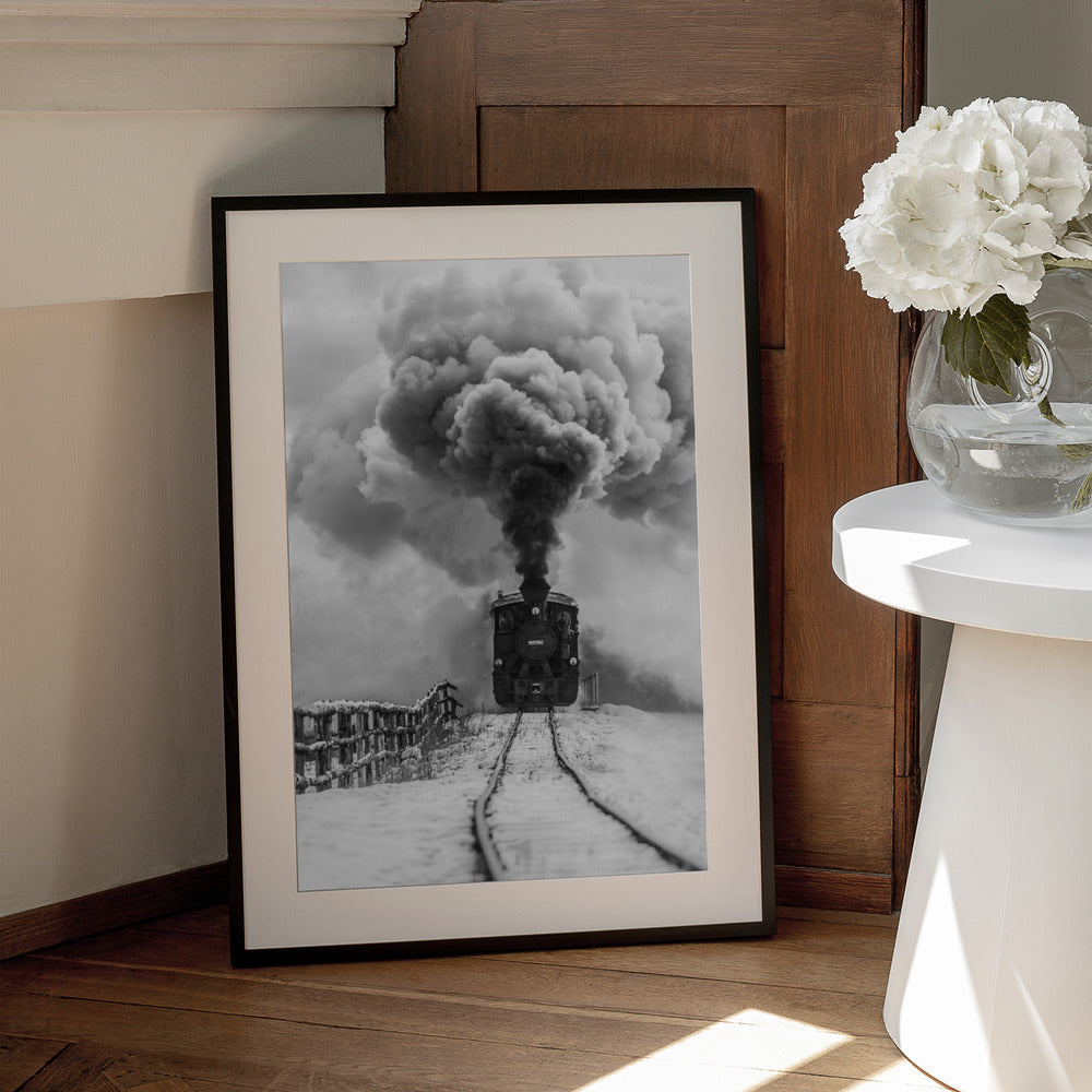 Wall Art Old Train Canvas Print-Canvas Print-DECOROLALA