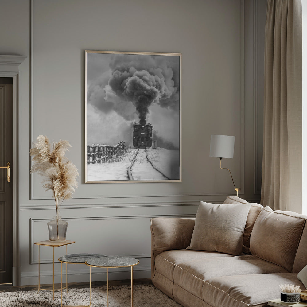 Wall Art Old Train Canvas Print-Canvas Print-DECOROLALA