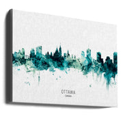 Wall Art Ottawa Canada Skyline by Michael Tompsett-Canvas Print-DECOROLALA