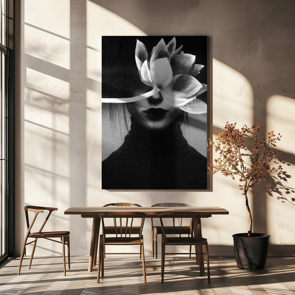 Wall Art Pain Like A Flower Blossom by Ingrida Urbonavi-canvas-DECOROLALA