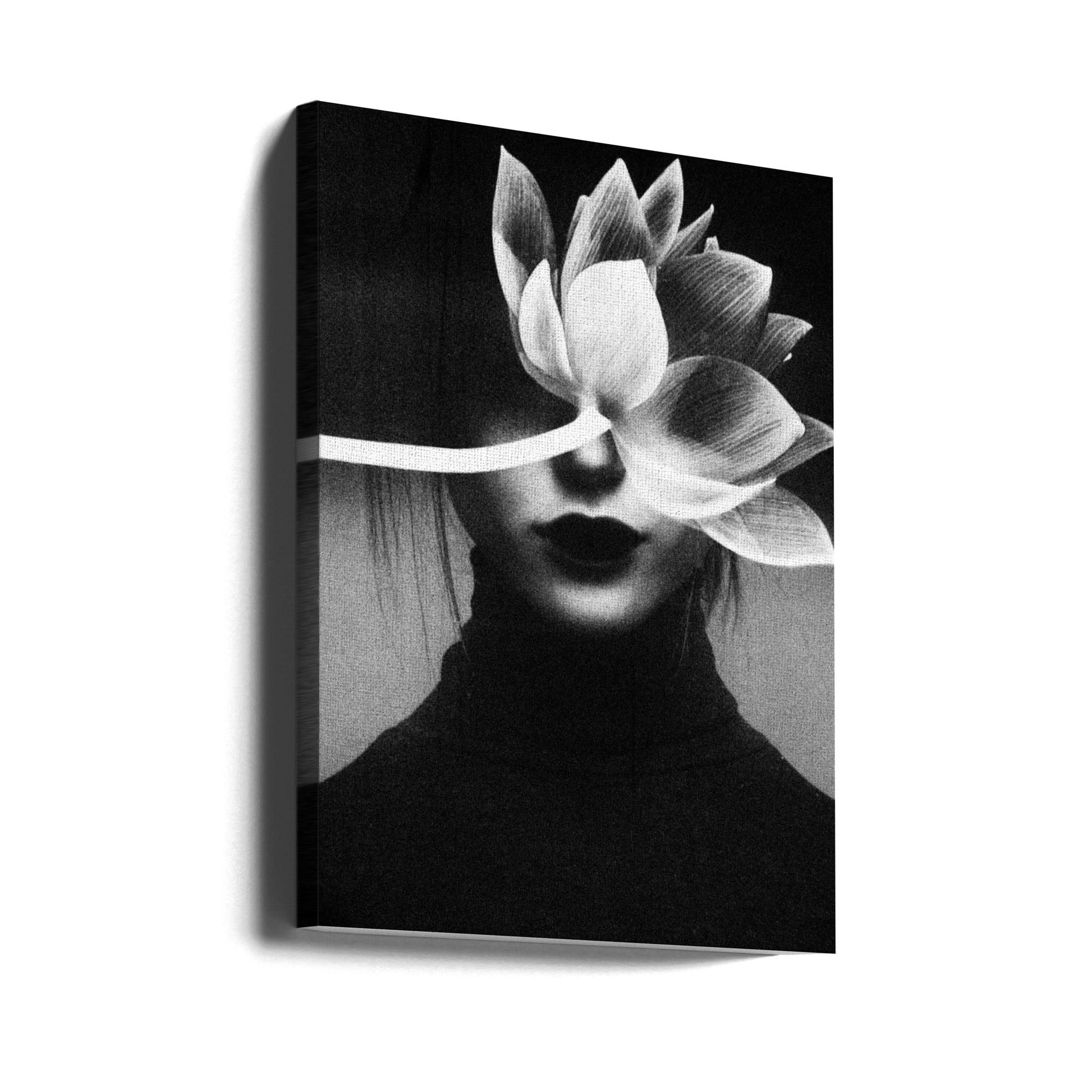 Wall Art Pain Like A Flower Blossom by Ingrida Urbonavi-canvas-DECOROLALA